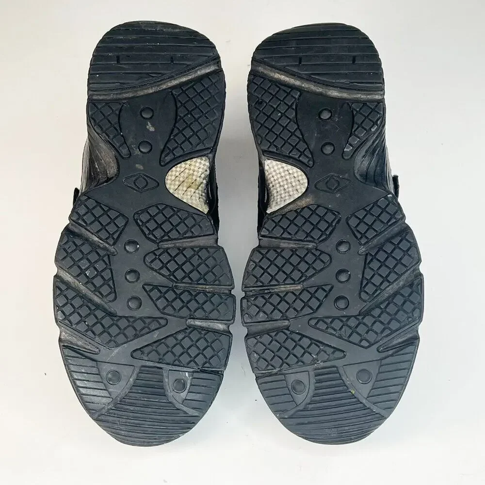 Apex A6000 Leather Strap Orthopedic Walking Sneakers Shoes Black Women 8